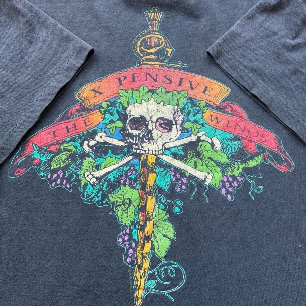 Vintage X-Pensive Winos Band Tee Black Single Stitch Made in USA Brockum - Picture 1 of 5